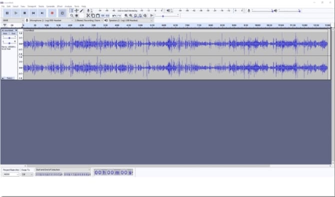 audacity audio track interface