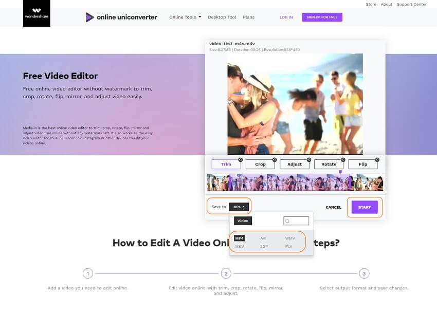 start editing video online