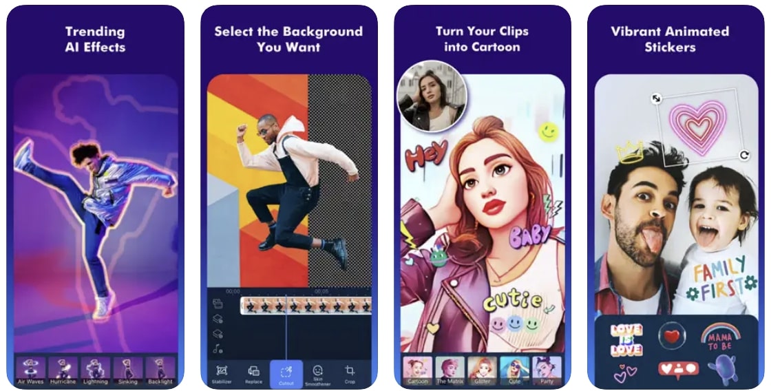 powerdirector video übergangs App