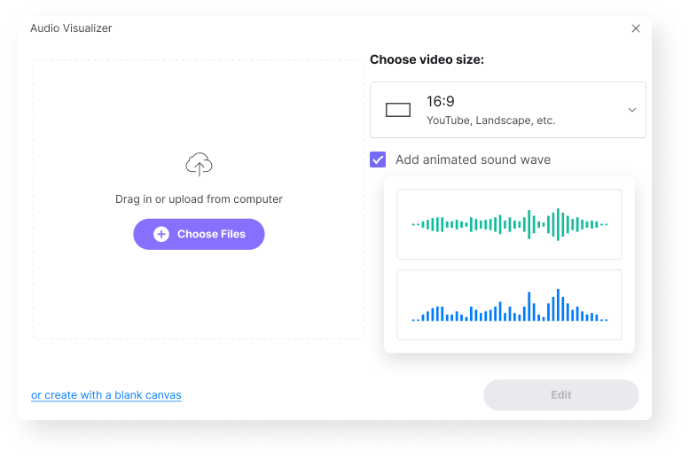 Audiodatei hochladen