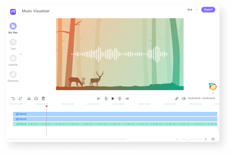 Musikspektrum zu Audio hinzufügen